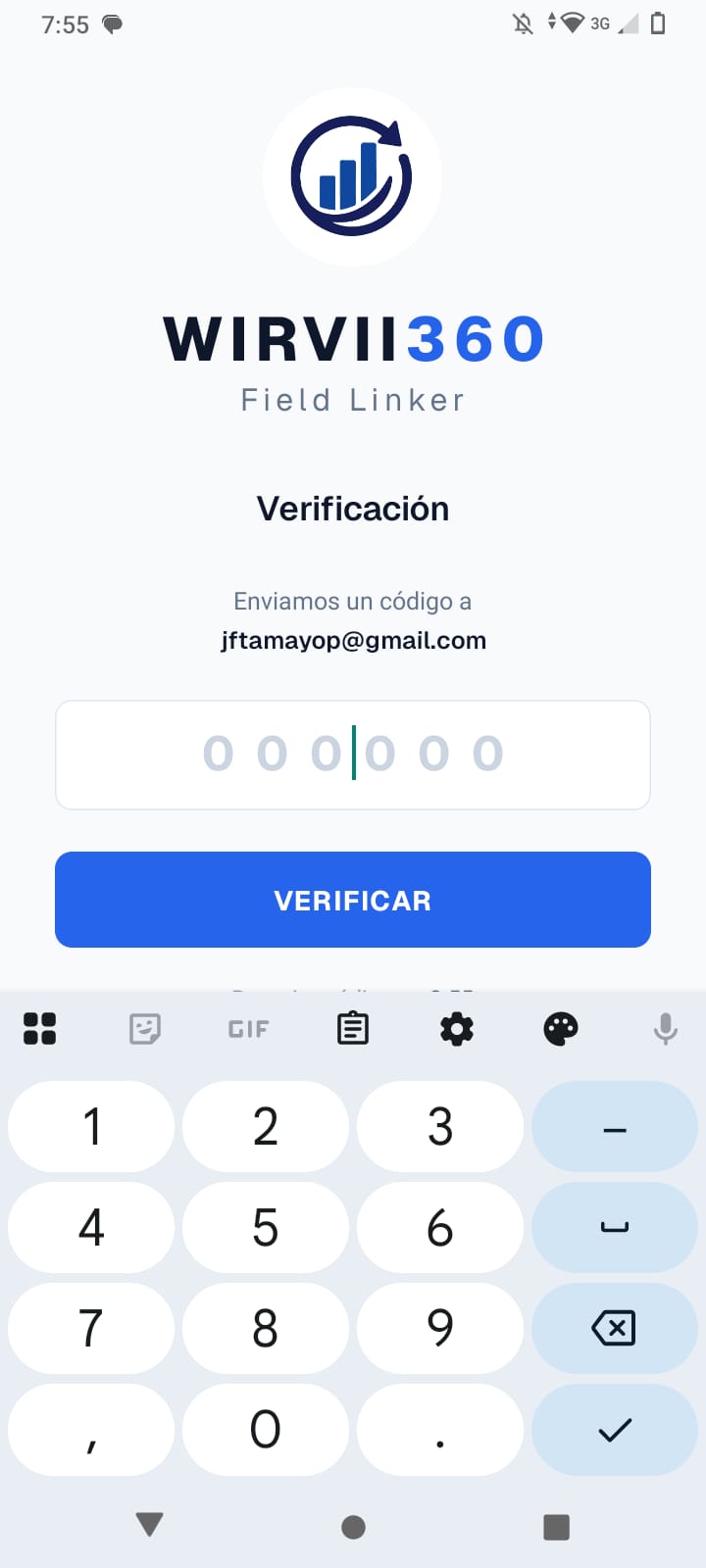 Verificación con código OTP